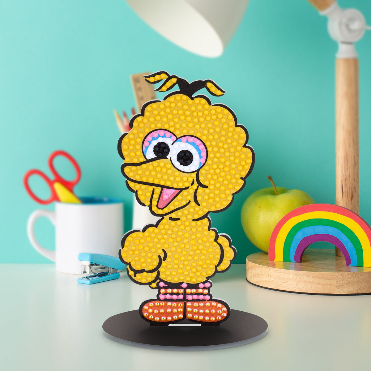 Diamond Painting Sparkle Pals™ - Big Bird 2.8" x 5.5" (7.3cm x 14.1cm) / Round with 5 Colors Including 1 AB and 2 Fairy Dust Diamonds / 515