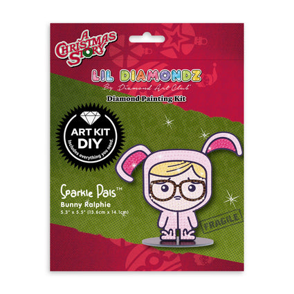 Diamond Painting Sparkle Pals™ - Bunny Ralphie 5.3" x 5.5" (13.6cm x 14.1cm) / Round with 6 Colors including 3 Fairy Dust Diamonds / 545