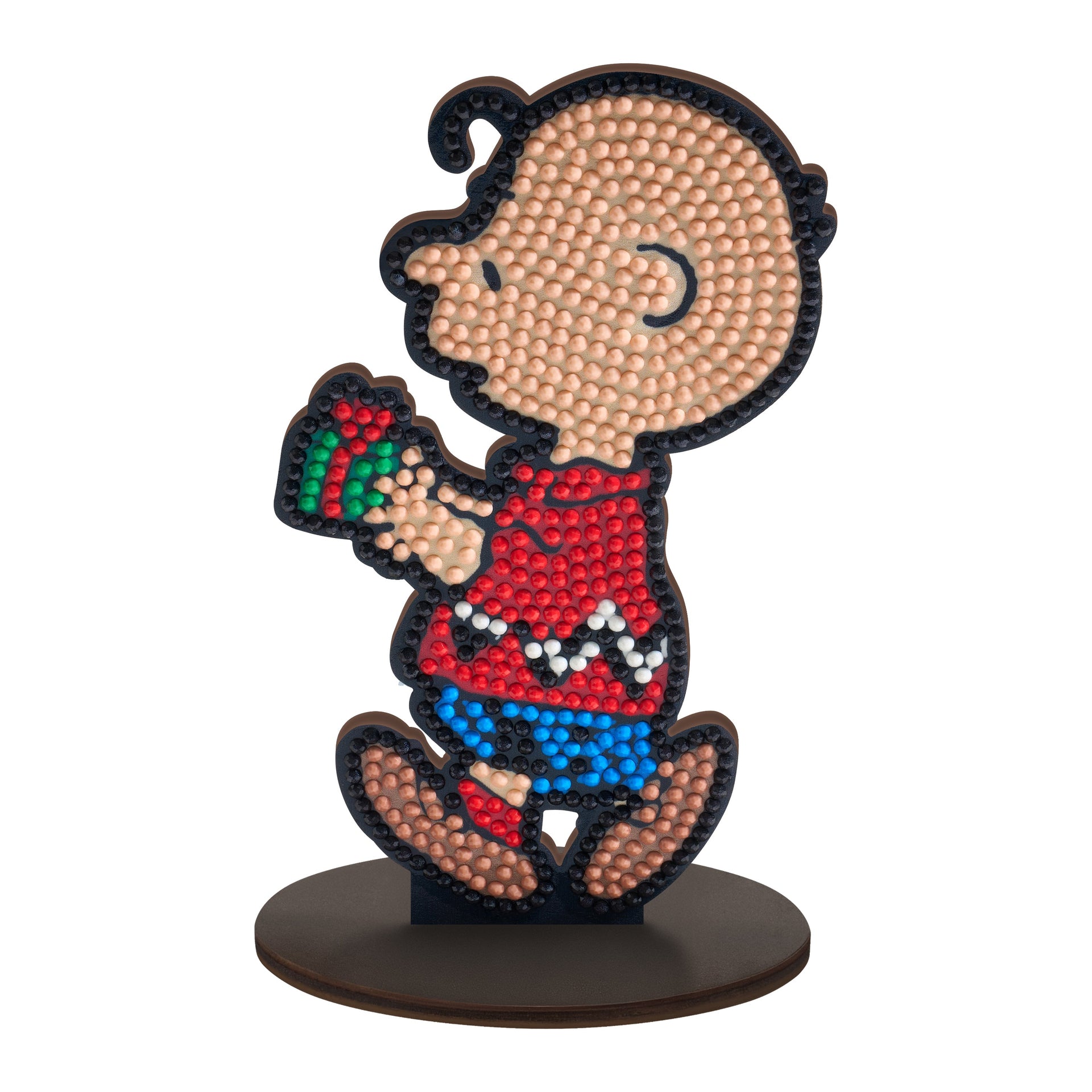 Diamond Painting Sparkle Pals™ - Charlie Brown Gift 5.5" x 2.7" (14cm x 7cm) / Round with 7 Colors including 2 Fairy Dust Diamonds / 725