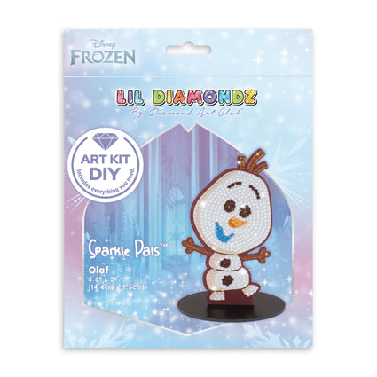 Diamond Painting Sparkle Pals™ - Chibi Olaf™ 5.6" x 2.9" (14.4cm x 7.5cm) / Round with 7 Colors including 1 AB and 1 Fairy Dust Diamond / 525