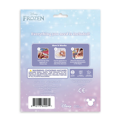 Diamond Painting Sparkle Pals™ - Chibi Olaf™ 5.6" x 2.9" (14.4cm x 7.5cm) / Round with 7 Colors including 1 AB and 1 Fairy Dust Diamond / 525