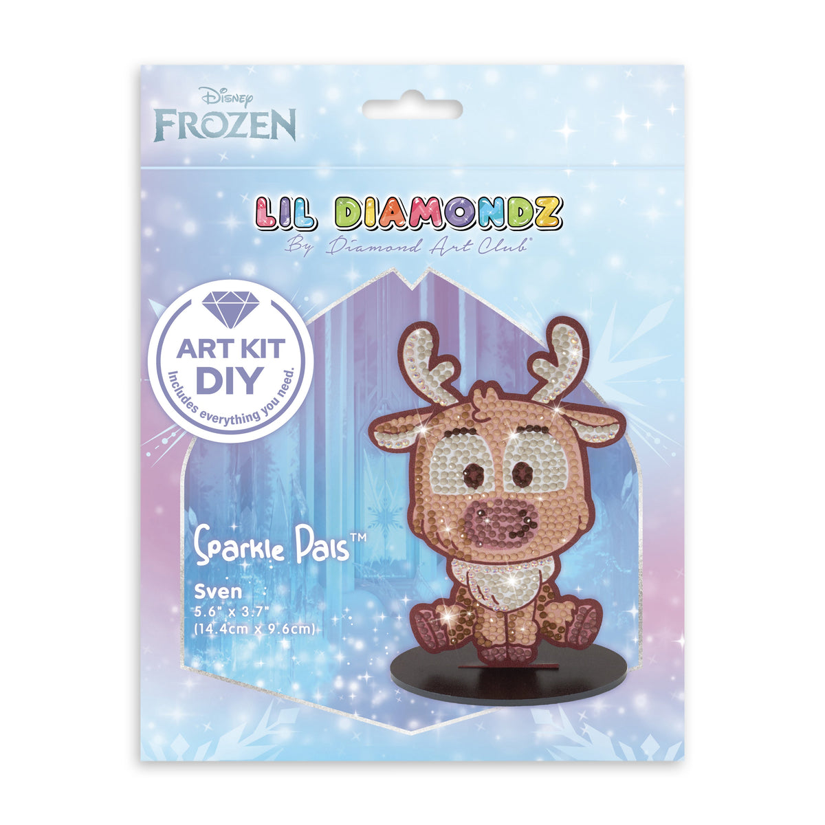 Diamond Painting Sparkle Pals™ - Chibi Sven 5.6" x 3.7" (14.4cm x 9.6cm) / Round with 8 Colors including 1 AB / 591