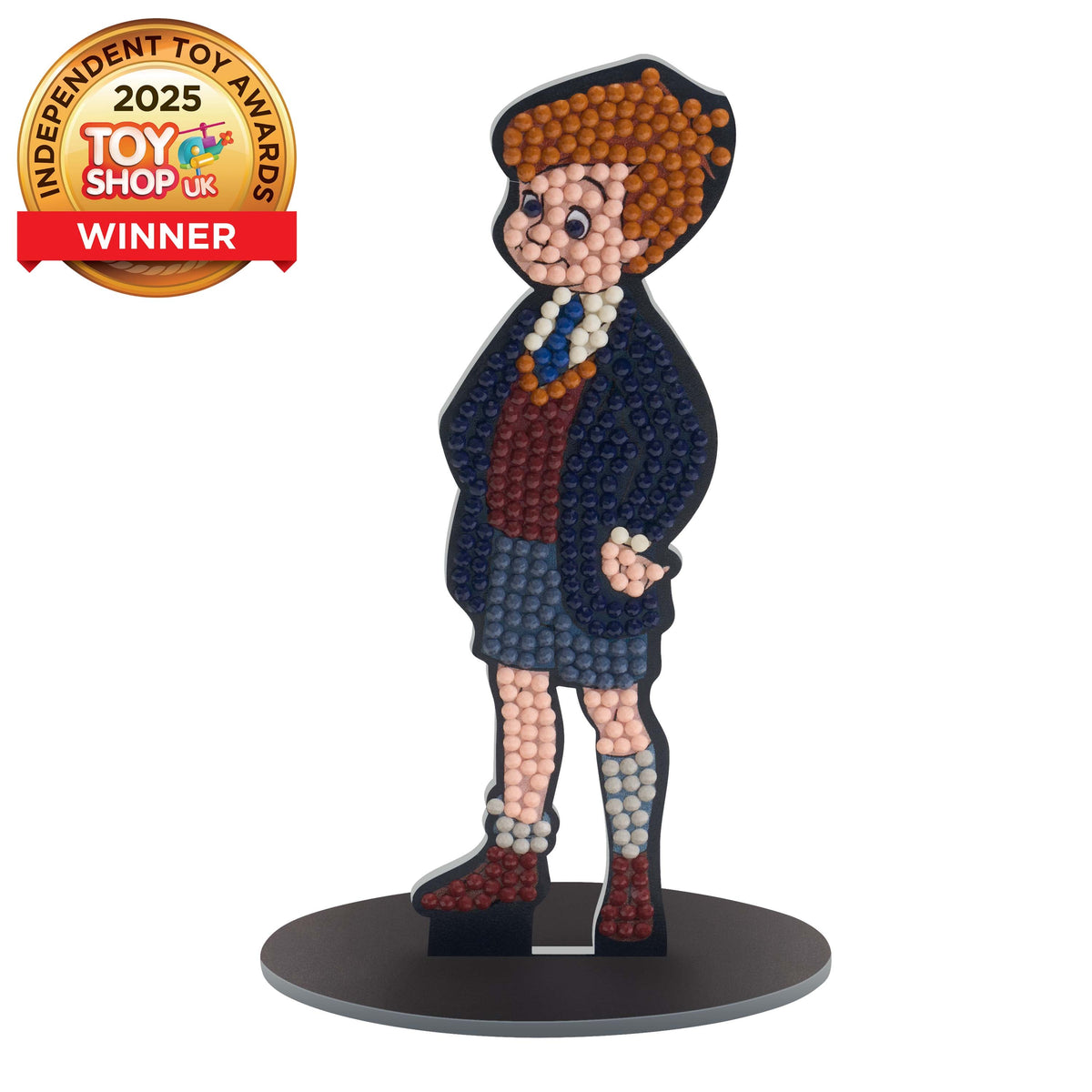 Diamond Painting Sparkle Pals™ - Christopher Robin™ 5.7" x 4.1" (14.6cm x 1.7cm) / Round with 8 Colors including 2 Fairy Dust Diamonds / 395