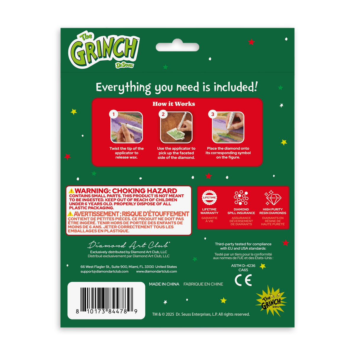 Diamond Painting Sparkle Pals™ - Cindy & Max's Christmas Magic 3.2" x 5.5" (8.3cm x 14.1cm) / Round with 7 Colors including 1 AB and 3 Fairy Dust Diamonds / 420