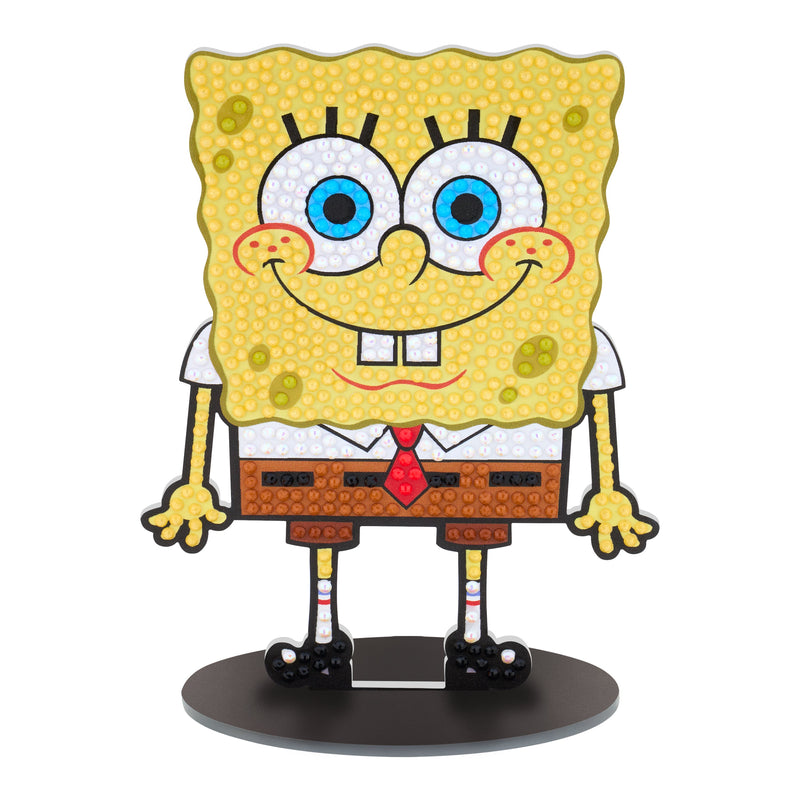 Diamond Painting Sparkle Pals™ - Classic SpongeBob 4.0" x 5.5" (10.4cm x 14.1cm) / Round with 8 Colors Including 1 AB and 1 Fairy Dust Diamond / 705