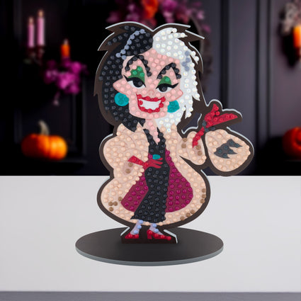 Diamond Painting Sparkle Pals™ - Cruella's Chaos 3.7" x 5.9" (9.4cm x 15cm) / Round with 12 Colors including 1 AB and 3 Fairy Dust Diamonds / 525
