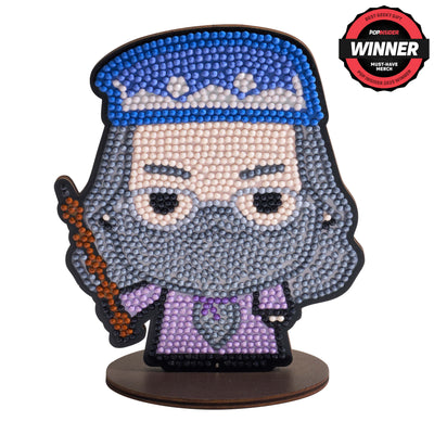 Diamond Painting Sparkle Pals™ - Dumbledore 4.7" x 5.7" (12cm x 14.6cm) / Round with 11 Colors including 4 Fairy Dust Diamonds / 1,406
