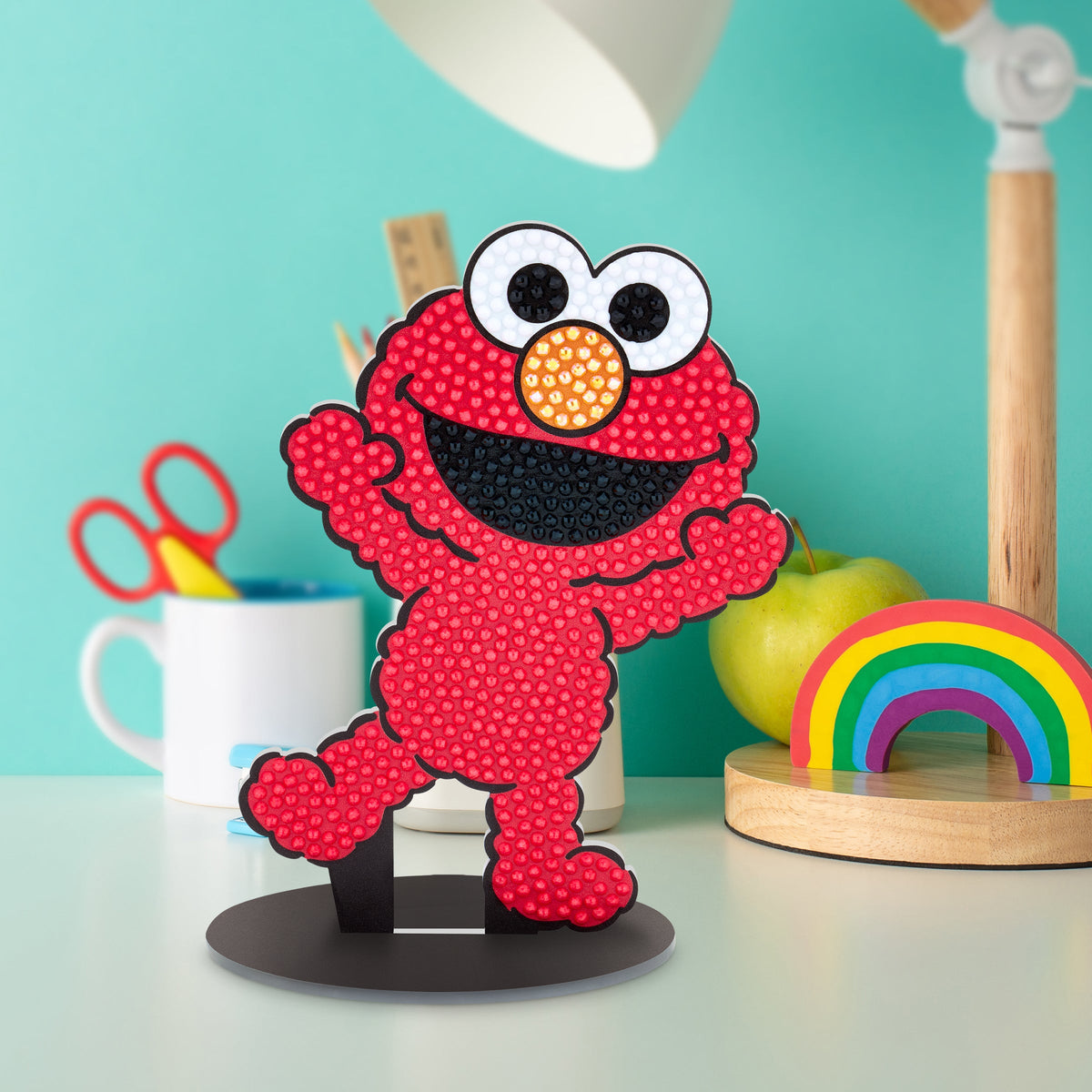 Diamond Painting Sparkle Pals™ - Elmo 4.0" x 5.5" (10.3cm x 14.1cm) / Round with 4 Colors Including 1 AB and 1 Fairy Dust Diamond / 665