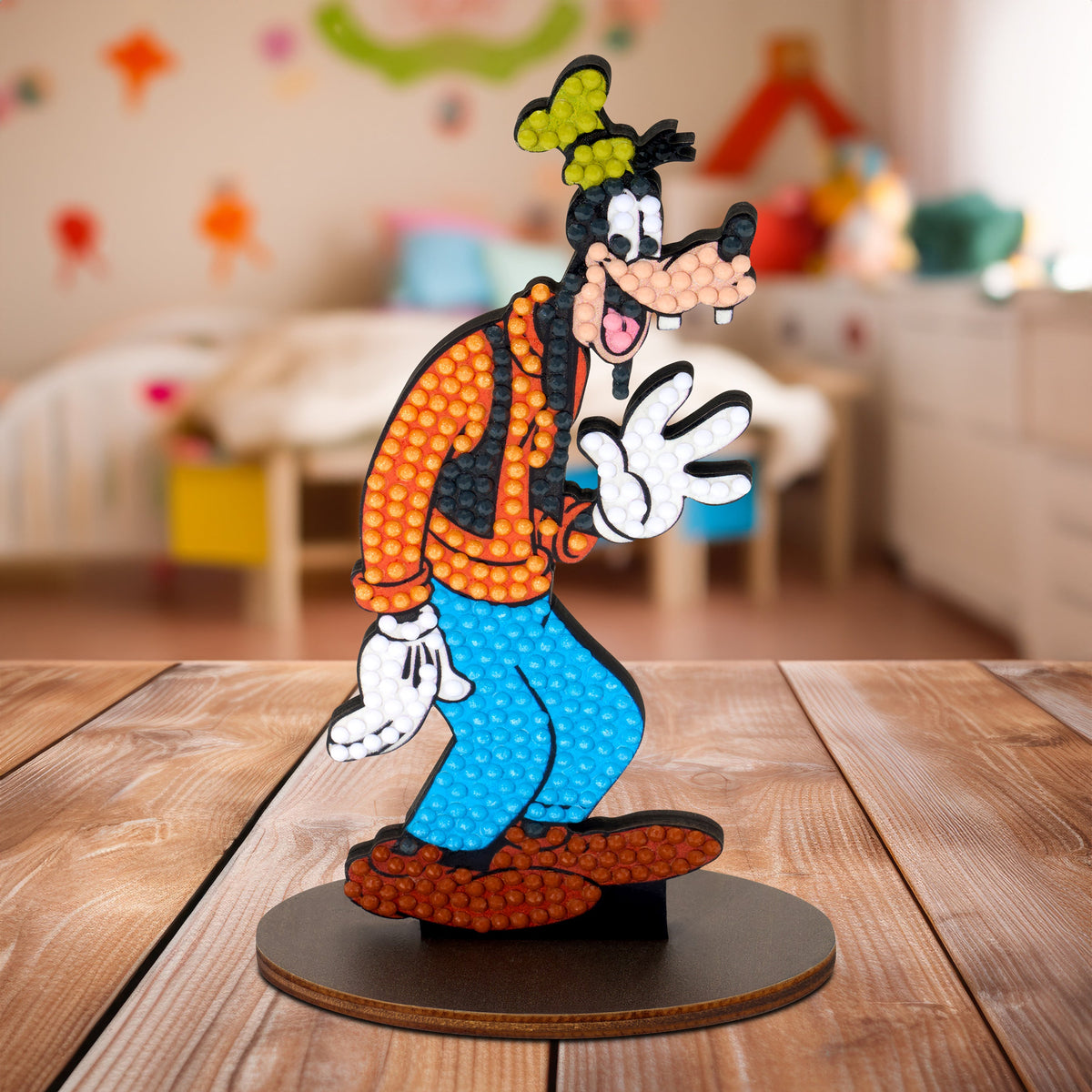 Diamond Painting Sparkle Pals™ - Goofy 5.8" x 2.6" (14.7cm x 6.5cm) / Round with 9 Colors including 3 Fairy Dust Diamonds / 397