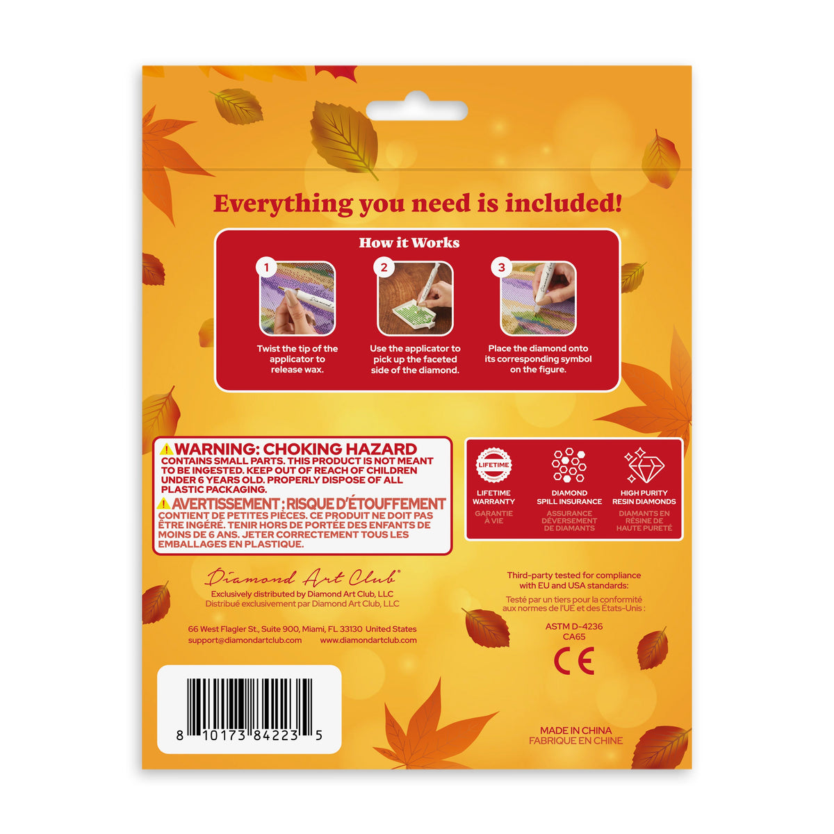 Diamond Painting Sparkle Pals™ - Harvest Gobbler 4.7" x 5.5" (12cm x 14cm) / Round with 9 Colors including 5 Fairy Dust Diamonds / 660