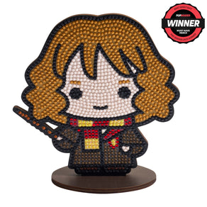 Diamond Painting Sparkle Pals™ - Hermione 5.4" x 5.7" (13.8cm x 14.5cm) / Round with 8 Colors including 1 AB, 2 Fairy Dust Diamonds and 1 Iridescent Diamond / 1,325