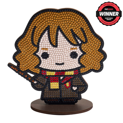 Diamond Painting Sparkle Pals™ - Hermione 5.4" x 5.7" (13.8cm x 14.5cm) / Round with 8 Colors including 1 AB, 2 Fairy Dust Diamonds and 1 Iridescent Diamond / 1,325