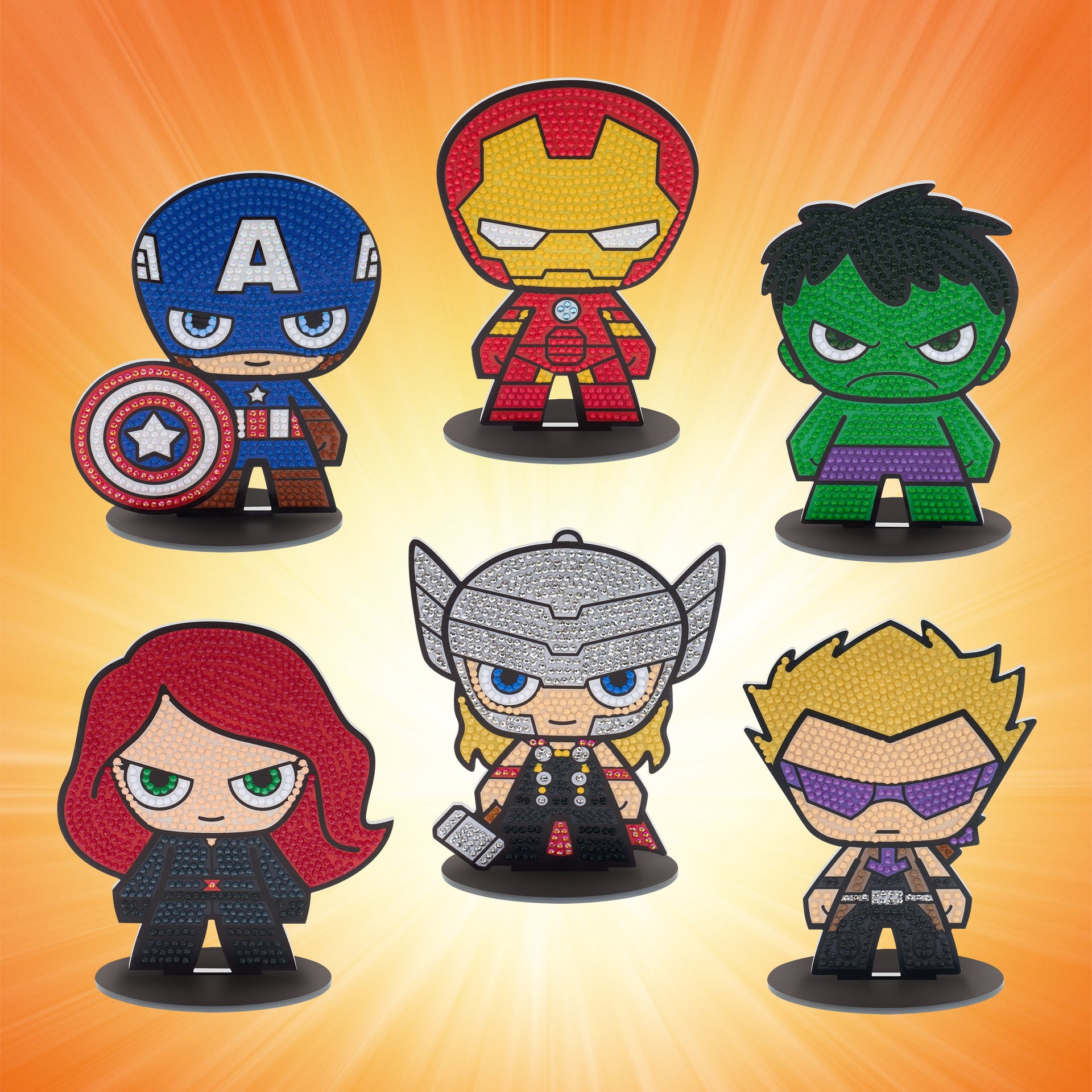 Diamond Painting Sparkle Pals™ - Hulk 14.3x9.2cm / Round with 4 Colors Including 2 Fairy Dust Diamonds / 722