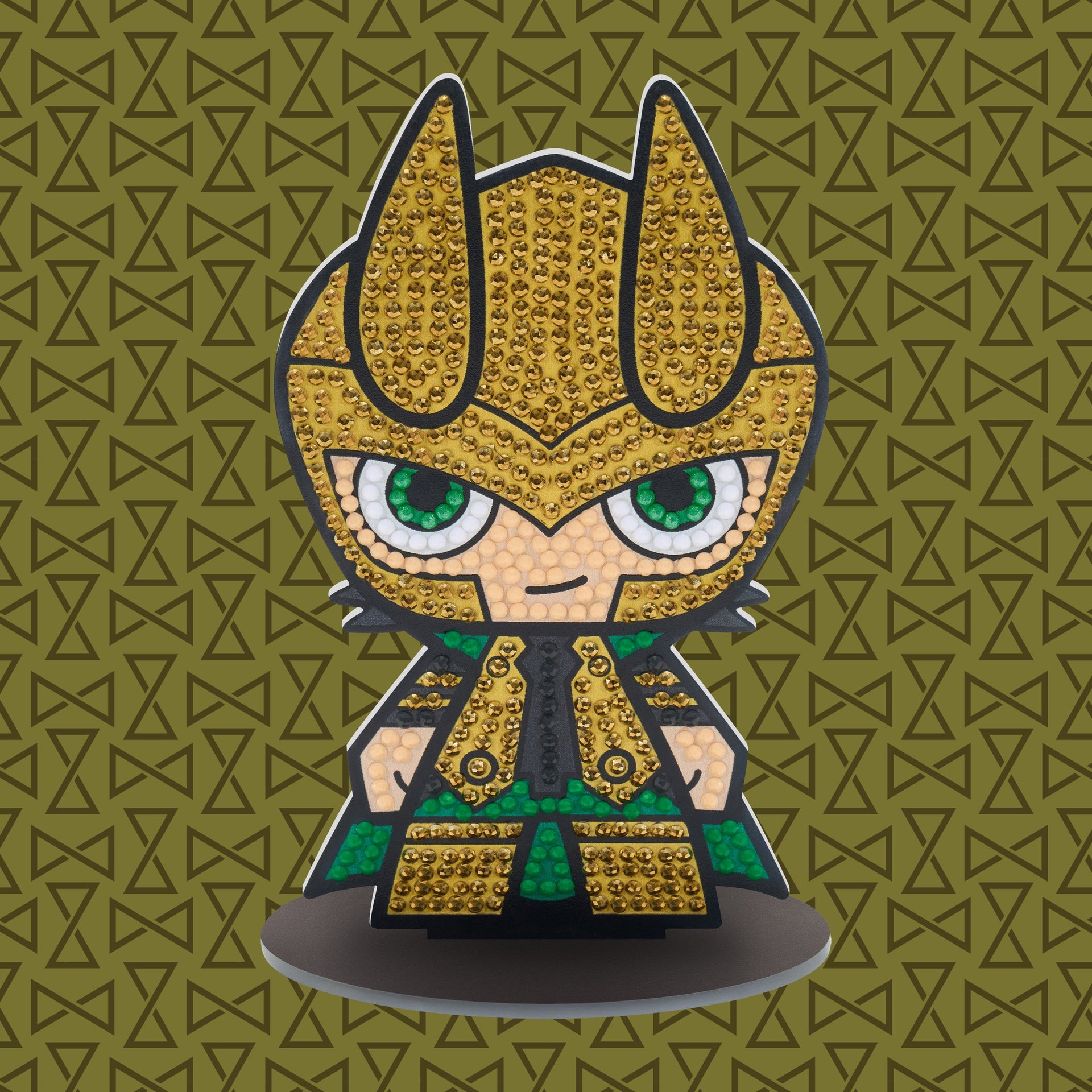 Diamond Painting Sparkle Pals™ - Loki 14.3x8.4cm / Round with 6 Colors Including 1 Electro Diamond and 1 Fairy Dust Diamond / 593