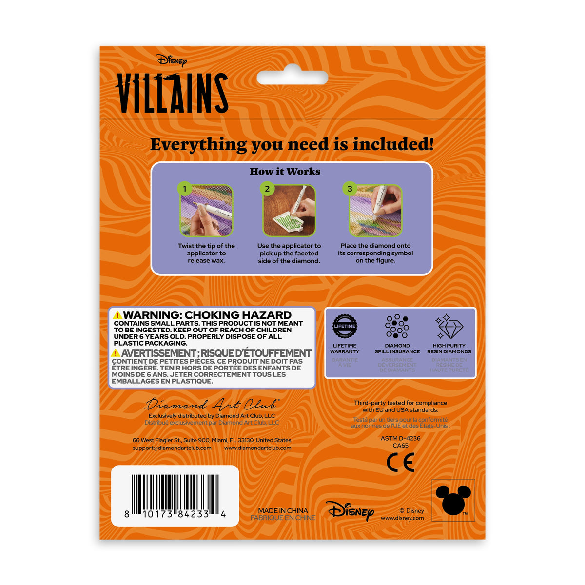 Diamond Painting Sparkle Pals™ - Maleficent Magic 4.5" x 5.5" (11.6cm x 14cm) / Round with 7 Colors including 1 Iridescent Diamond and 3 Fairy Dust Diamonds / 555