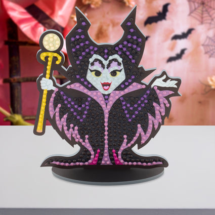 Diamond Painting Sparkle Pals™ - Maleficent Magic 4.5" x 5.5" (11.6cm x 14cm) / Round with 7 Colors including 1 Iridescent Diamond and 3 Fairy Dust Diamonds / 555