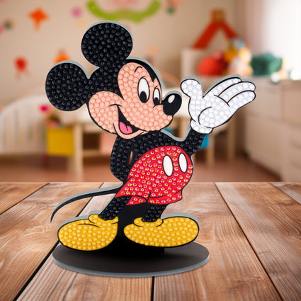 Diamond Painting Sparkle Pals™ - Mickey Mouse™ 5.7" x 4.6* (14.5cm x 11.7 cm) / Round with 5 Colors including 1 AB and 2 Fairy Dust Diamonds / 645
