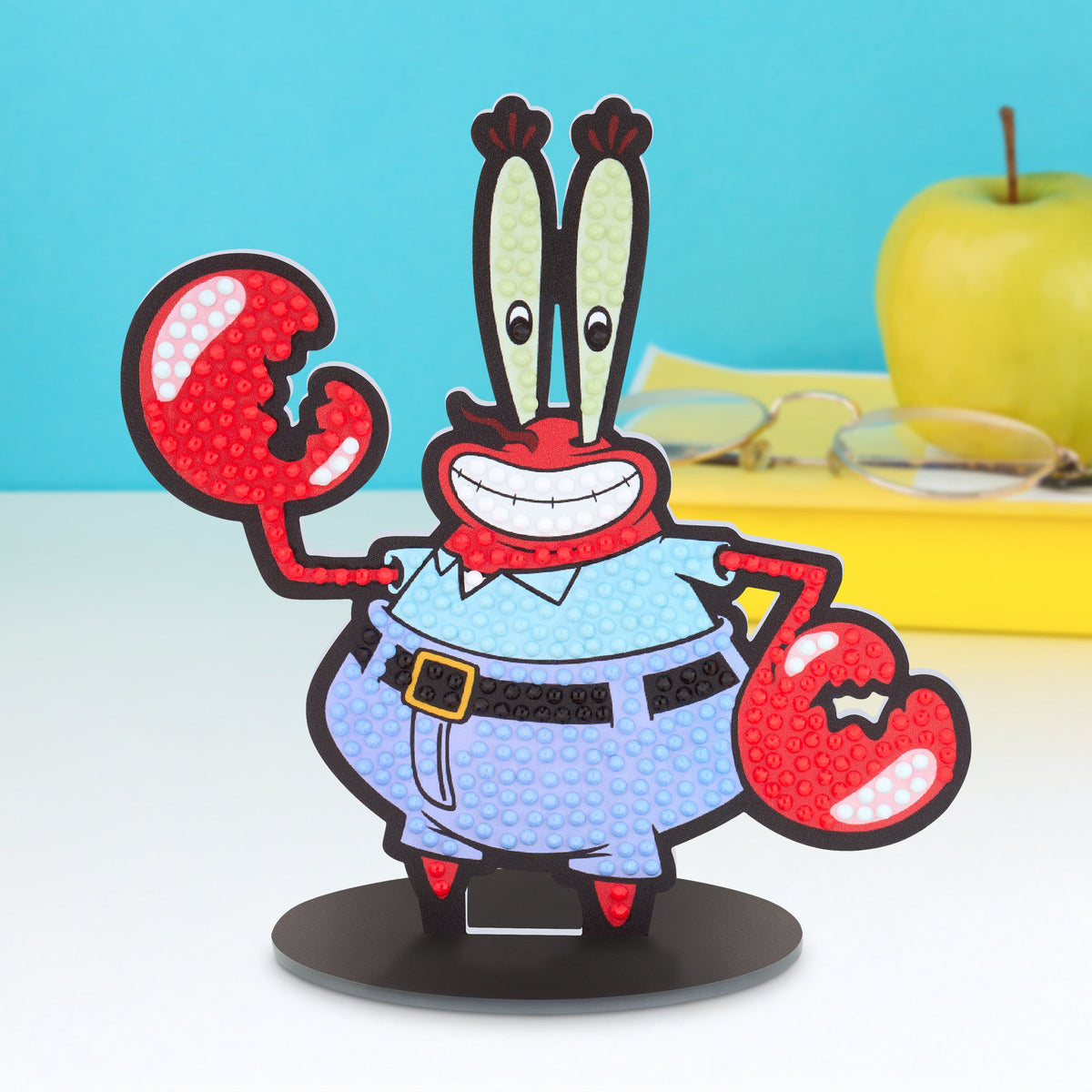 Diamond Painting Sparkle Pals™ - Money Claws Krabs 5.4" x 5.6" (13.9cm x 14.3cm) / Round with 7 Colors / 424