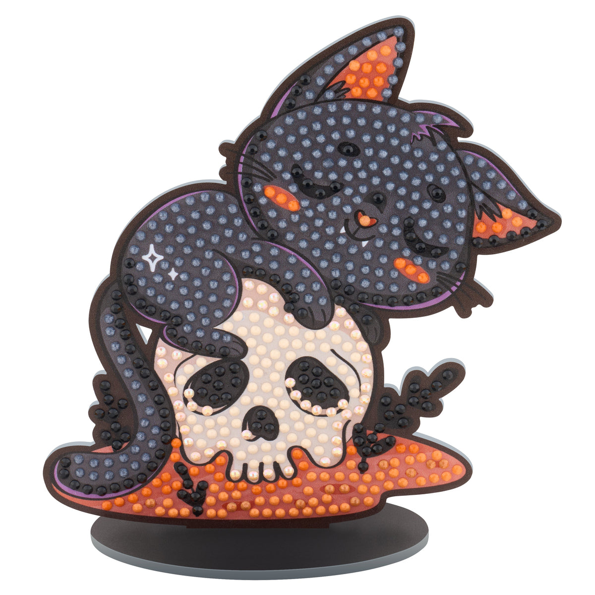 Diamond Painting Sparkle Pals™ - Nap-o-Lantern 5.3" x 5.5" (13.6cm x 14cm) / Round with 7 Colors including 1 AB and 2 Fairy Dust Diamonds / 650