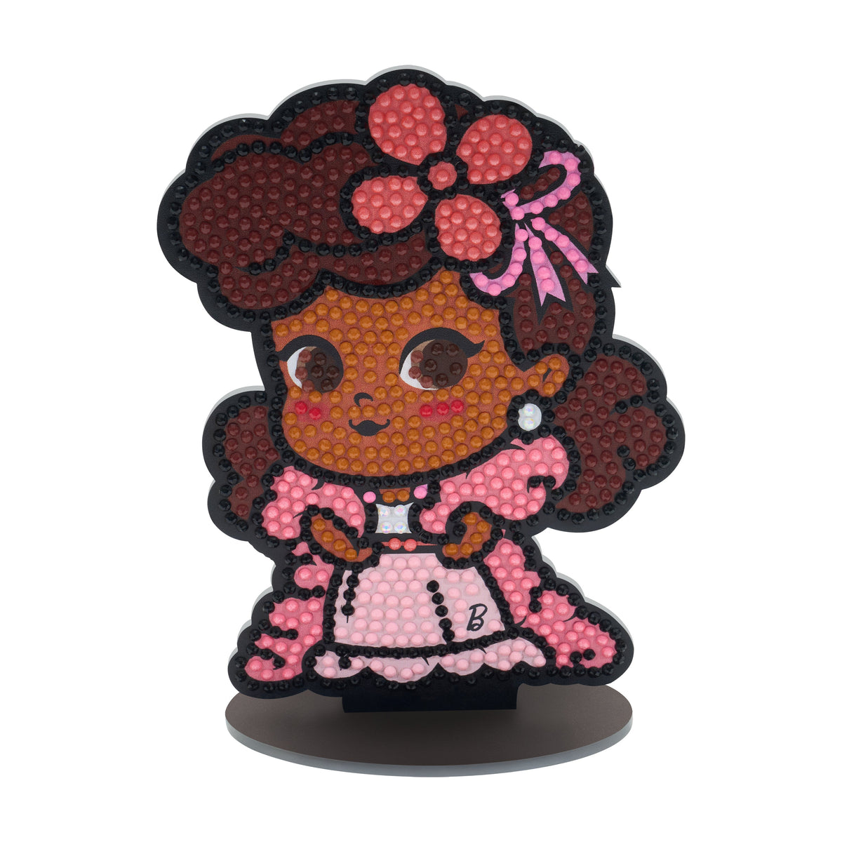 Diamond Painting Sparkle Pals™ - Peaches 'N Cream 5.8" x 4.3" (14.8cm x 10.9cm) / Round with 11 Colors Including 1 AB and 3 Fairy Dust Diamonds / 919
