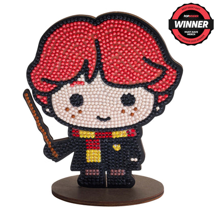 Diamond Painting Sparkle Pals™ - Ron 4.8" x 5.7" (12.2cm x 14.6cm) / Round with 7 Colors including 1 AB, 1 Fairy Dust Diamond and 1 Iridescent Diamond / 1,227