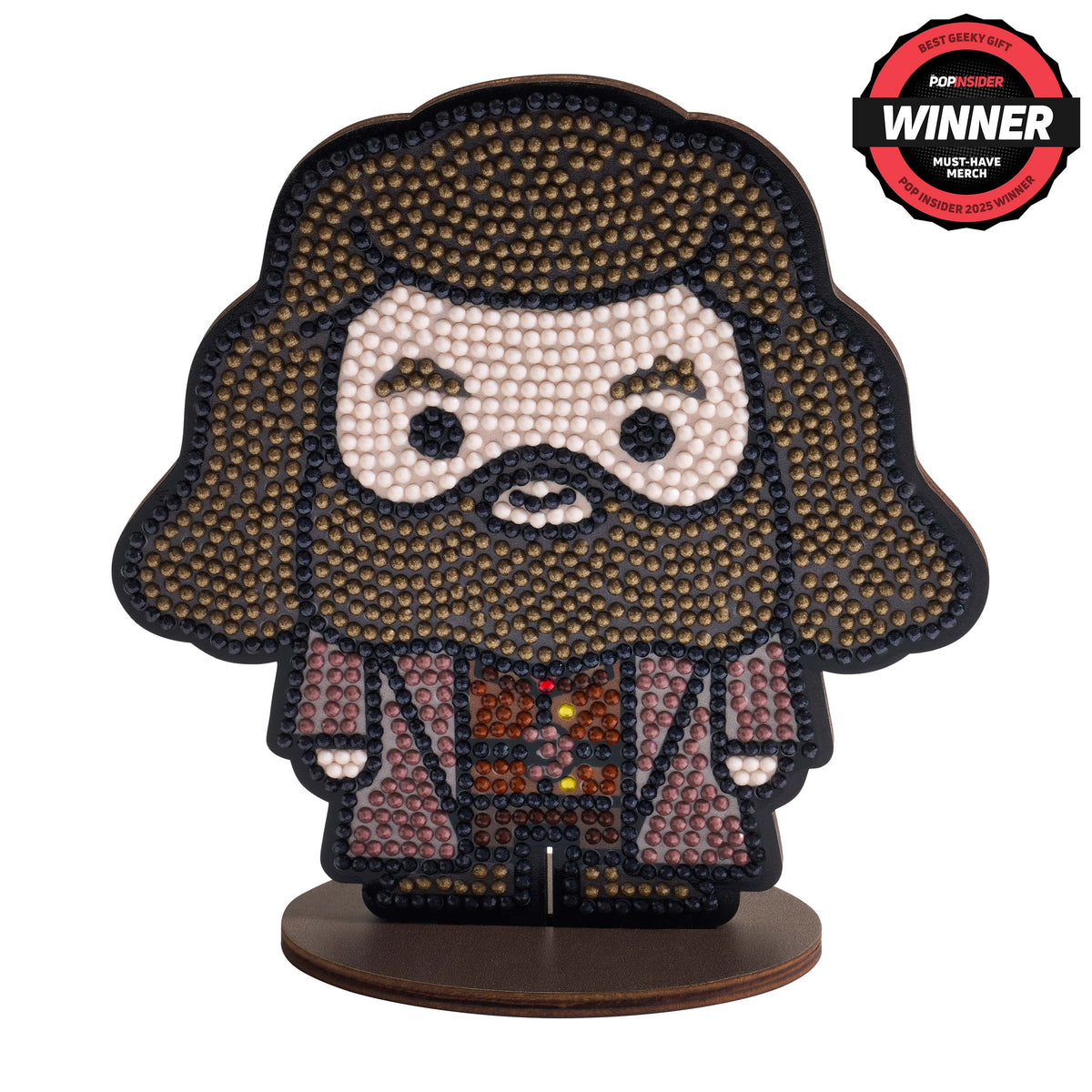 Diamond Painting Sparkle Pals™ - Rubeus 5.5" x 5.8" (14cm x 14.7cm) / Round with 8 Colors including 1 Fairy Dust Diamond and 2 Iridescent Diamonds / 1,447