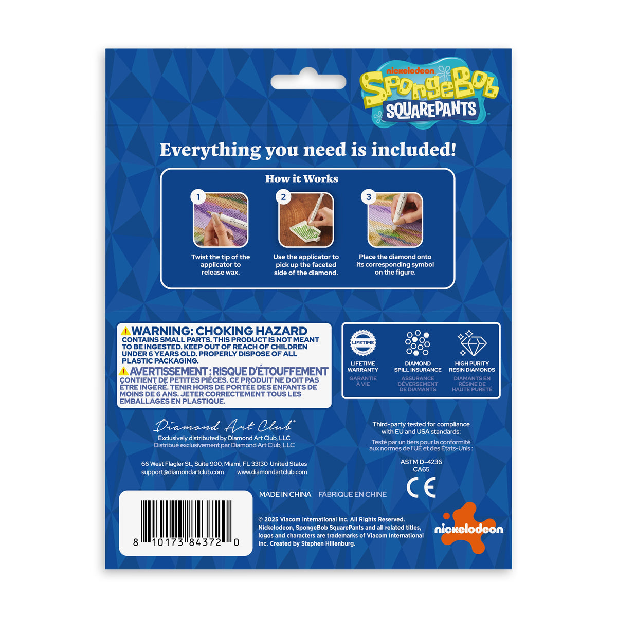 Diamond Painting Sparkle Pals™ - Slow Roll Gary 4.7" x 5.5" (12.1cm x 14.1cm) / Round with 8 Colors Including 2 ABs and 3 Fairy Dust Diamonds / 860