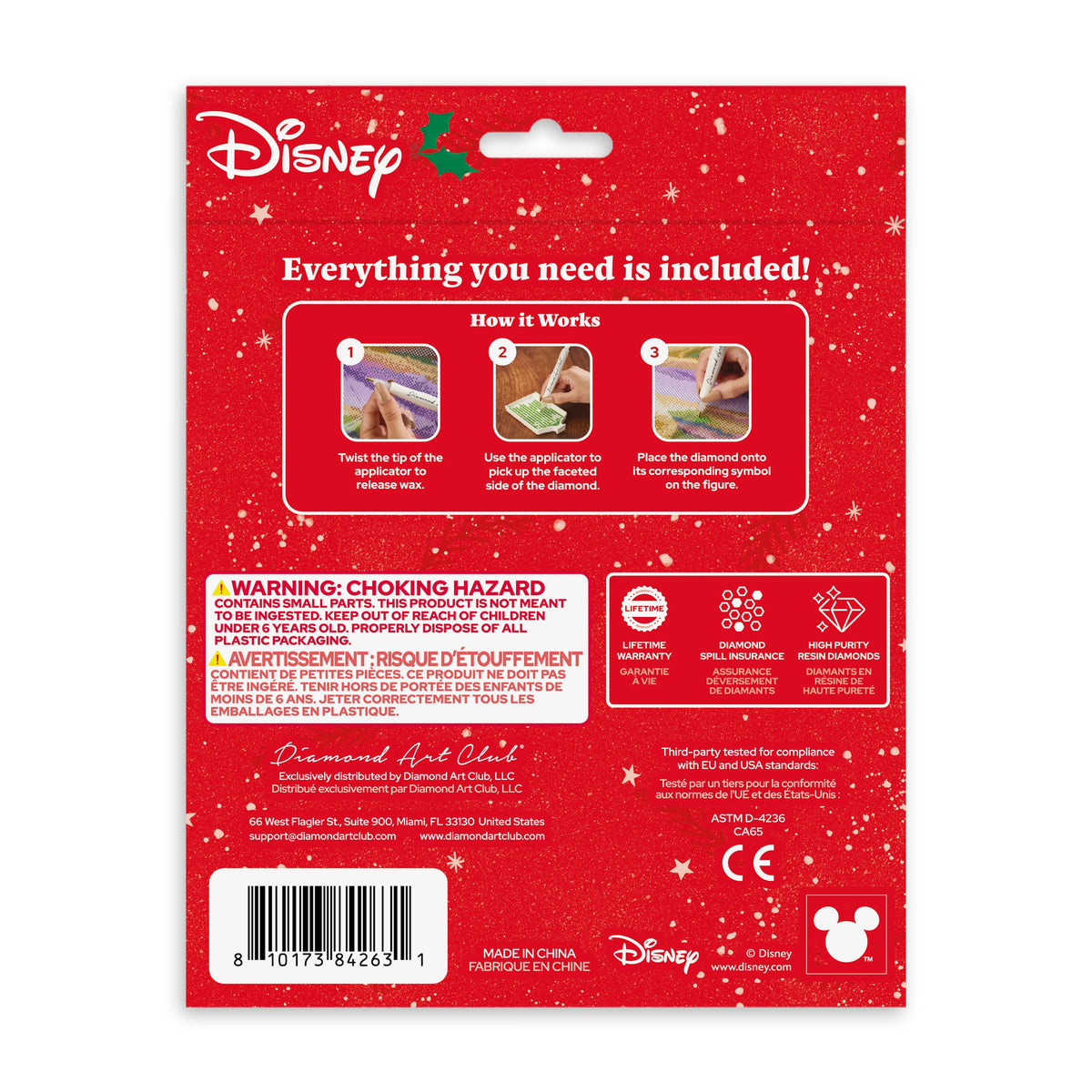 Diamond Painting Sparkle Pals™ - Spooky Holiday Romance 5.5" x 4.5" (14cm x 11.5cm) / Round with 7 Colors including 3 Fairy Dust Diamonds / 675