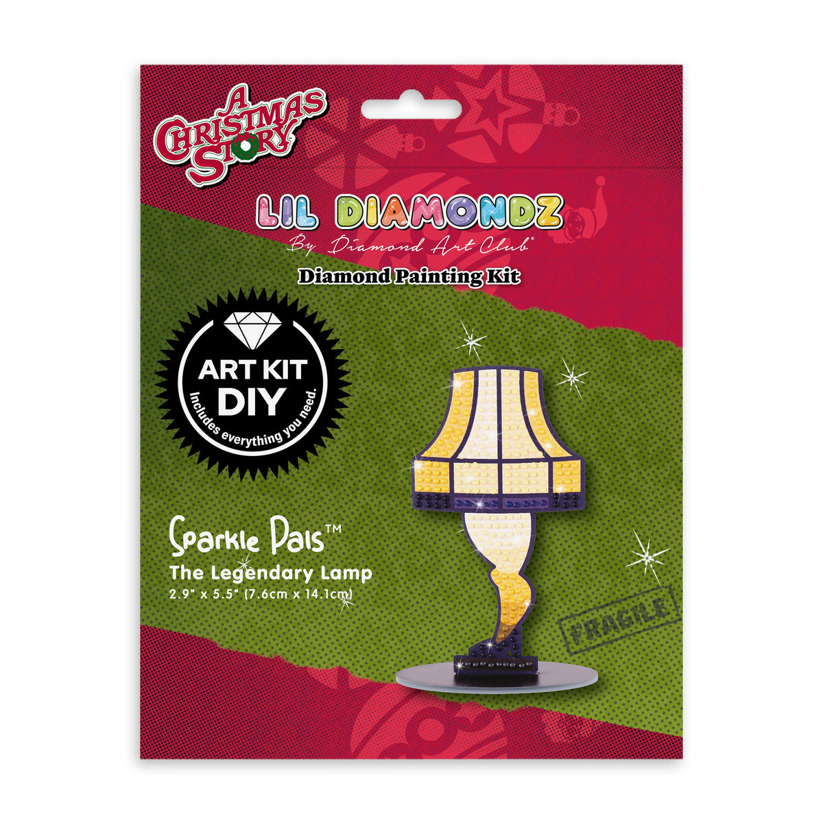 Diamond Painting Sparkle Pals™ - The Legendary Lamp 2.9" x 5.5" (7.6cm x 14.1cm) / Round with 8 Colors including 4 Fairy Dust Diamonds / 297