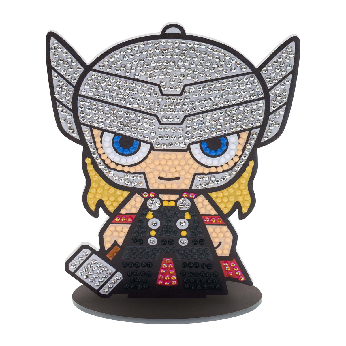 Diamond Painting Sparkle Pals™ - Thor 14.1x11.3cm / Round with 11 Colors Including 1 AB and 2 Fairy Dust Diamonds / 753