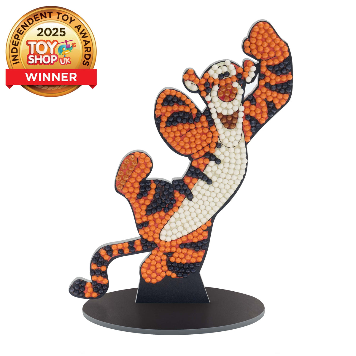 Diamond Painting Sparkle Pals™ - Tigger™ 5.7" x 3.9" (14.5cm x 10cm) / Round with 6 Colors including 4 Fairy Dust Diamonds / 612