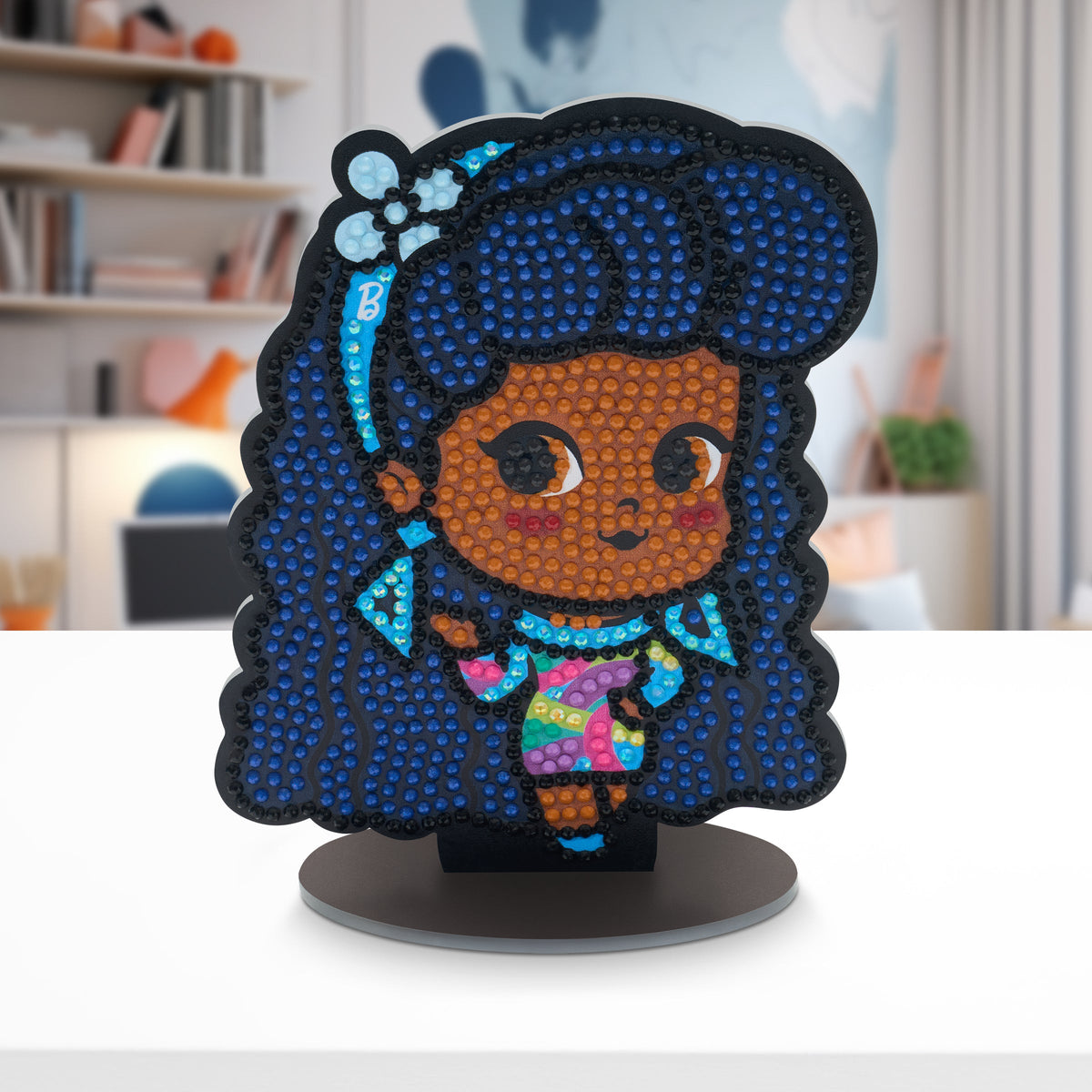 Diamond Painting Sparkle Pals™ - Totally Hair 5.8" x 4.6" (14.7cm x 11.8cm) / Round with 12 Colors Including 2 ABs and 2 Fairy Dust Diamonds / 1,018