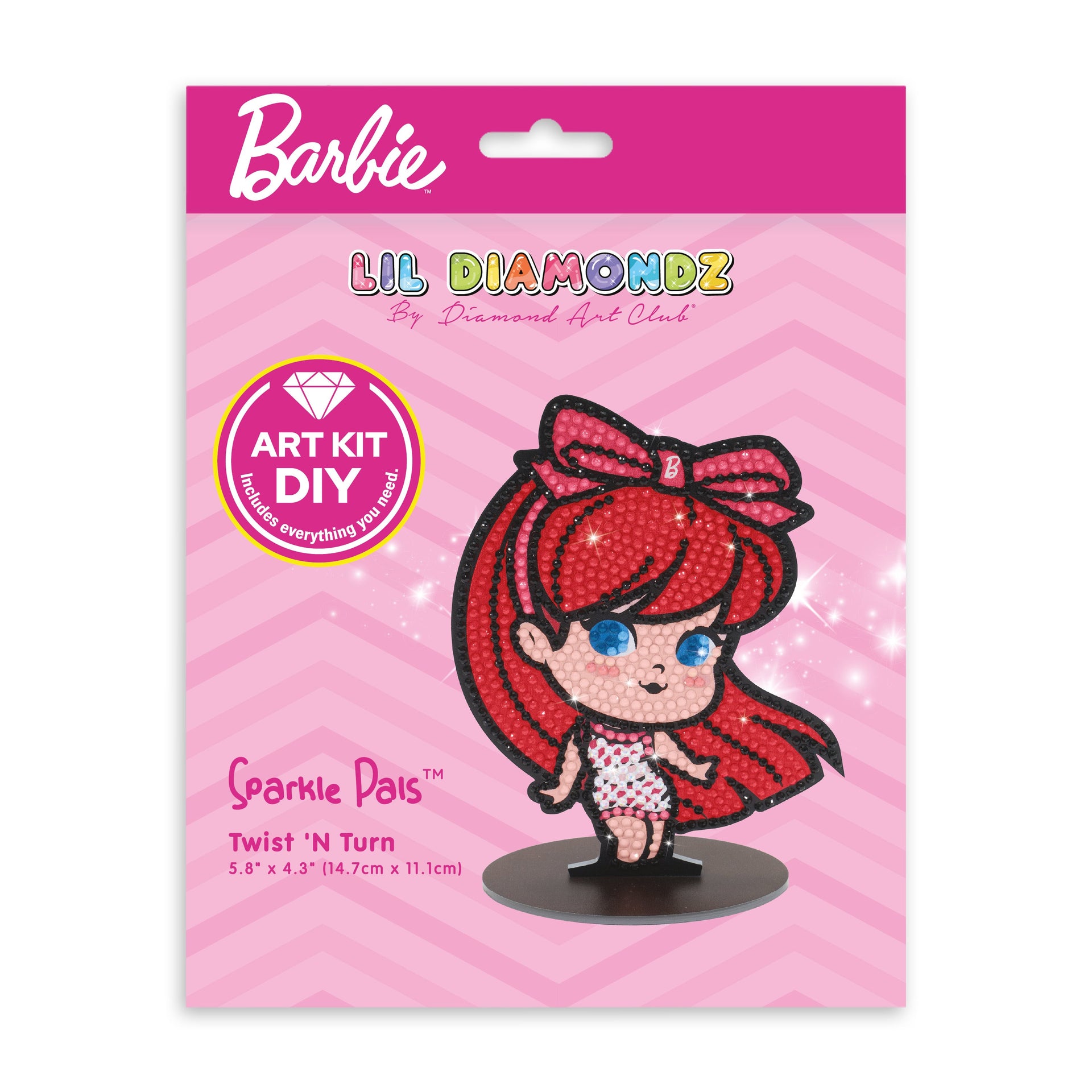 Diamond Painting Sparkle Pals™ - Twist 'N Turn 5.8" x 4.3" (14.7cm x 11.1cm) / Round with 13 Colors Including 1 AB and 1 Fairy Dust Diamond / 846