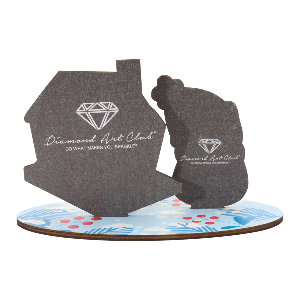 Diamond Painting Sparkle Scenes - Let It Snow 7.9" x 3.9" x 4.9" (20cm x 10cm x 12.5cm) / Round With 10 Colors Including 3 Special Diamonds and 2 Fairy Dust Diamonds / 1,457