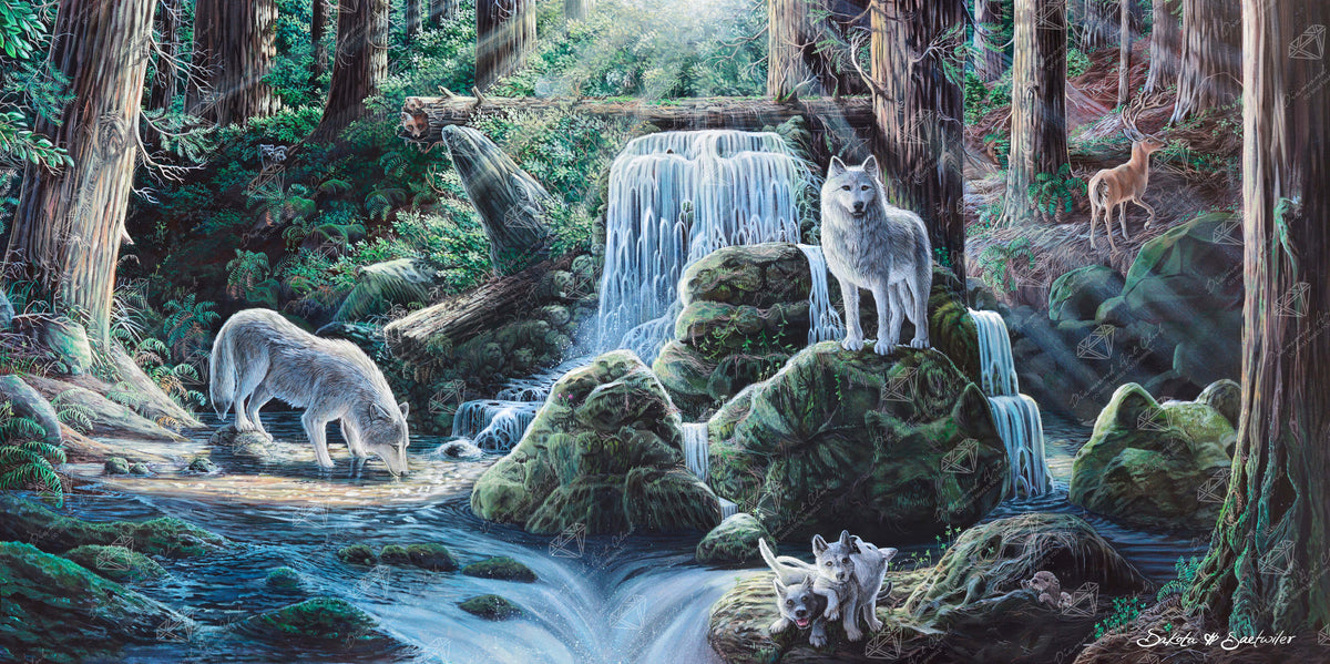 Diamond Painting Spirits 51.2" x 25.6" (130cm x 65cm) / Square With 51 Colors Including 4 ABs / 132,355