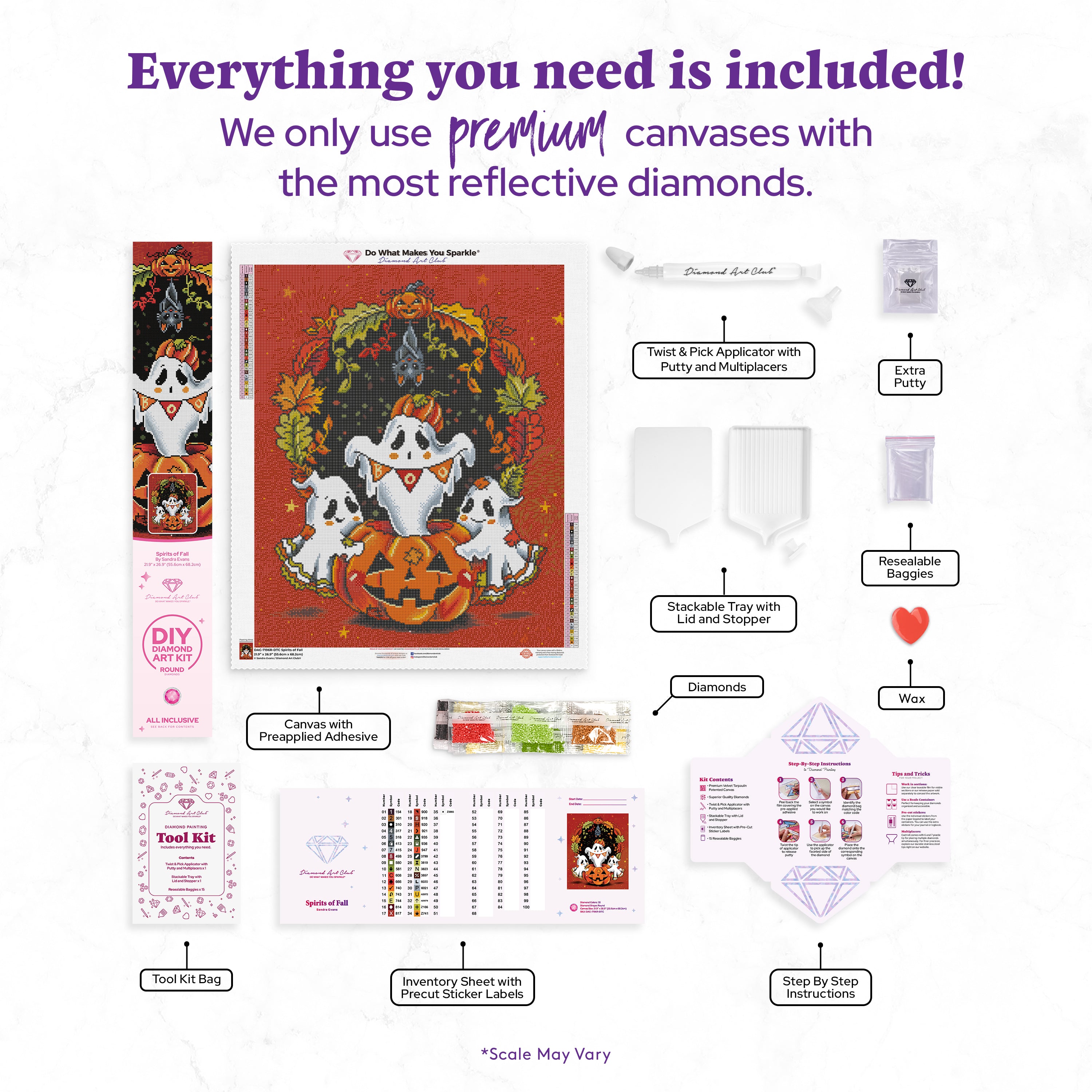 秋の精霊たち ダイヤモンドペインティングキット – Diamond Art Club