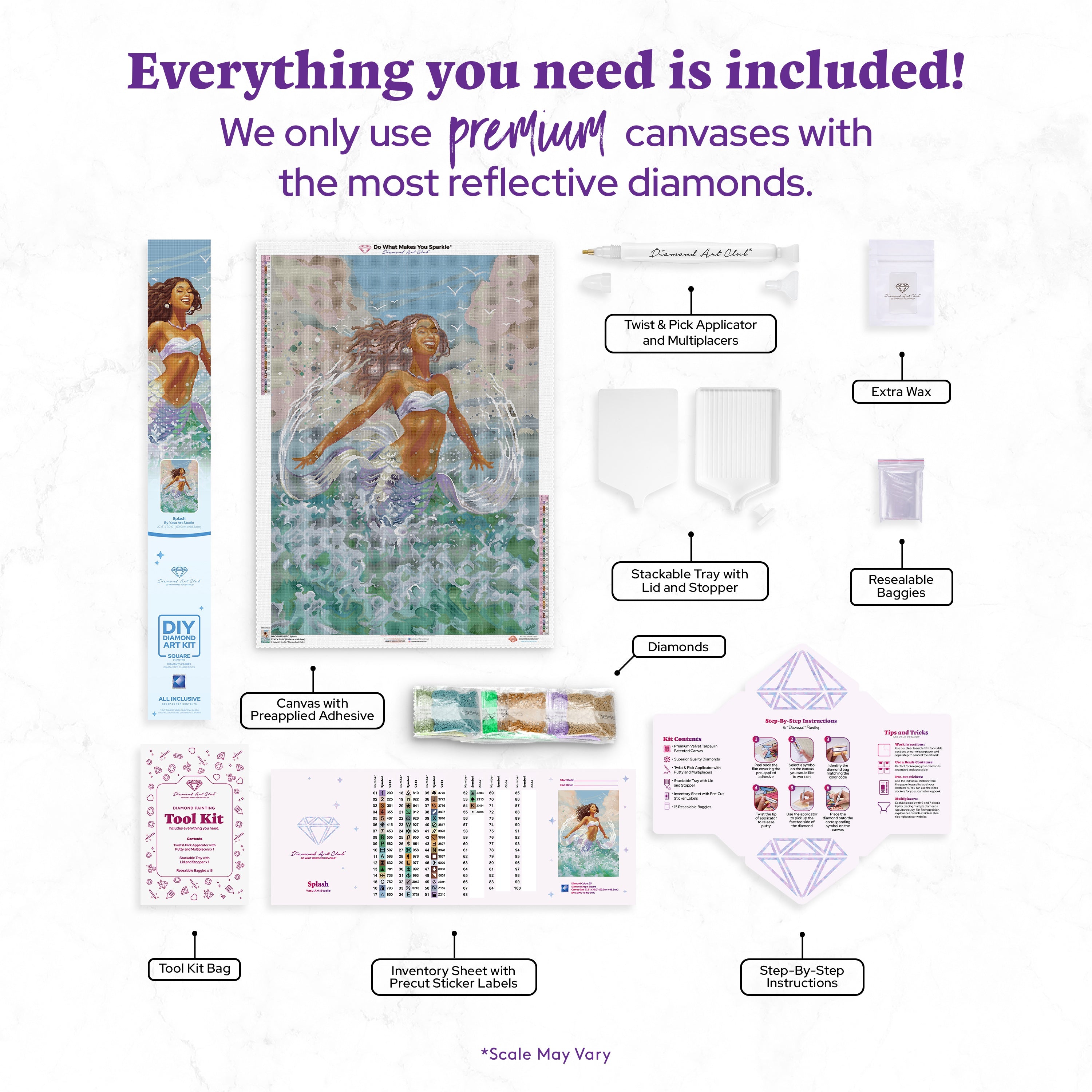 Splash ダイヤモンドペインティングキット – Diamond Art Club
