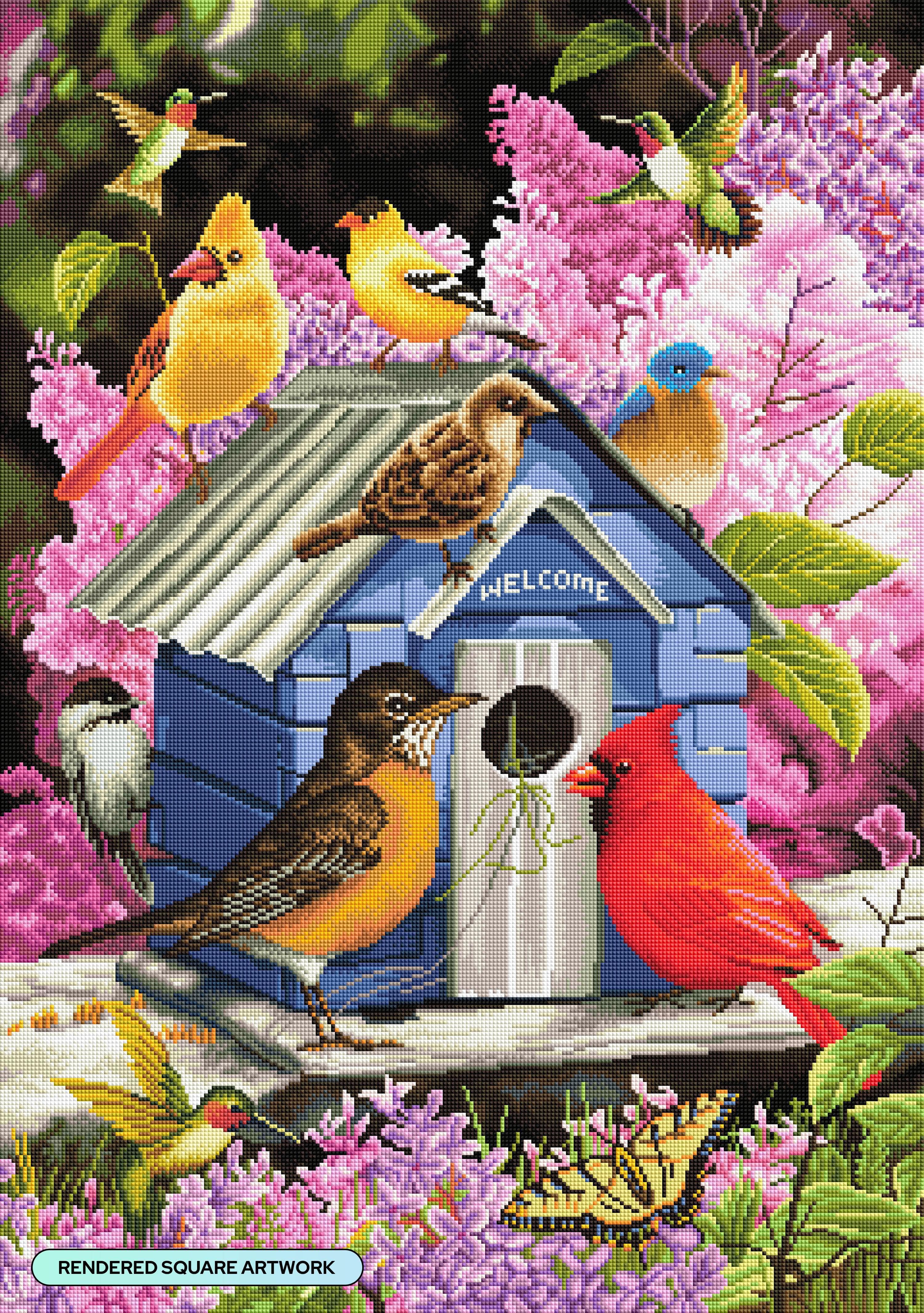 Spring Birdhouse – Diamond Art Club