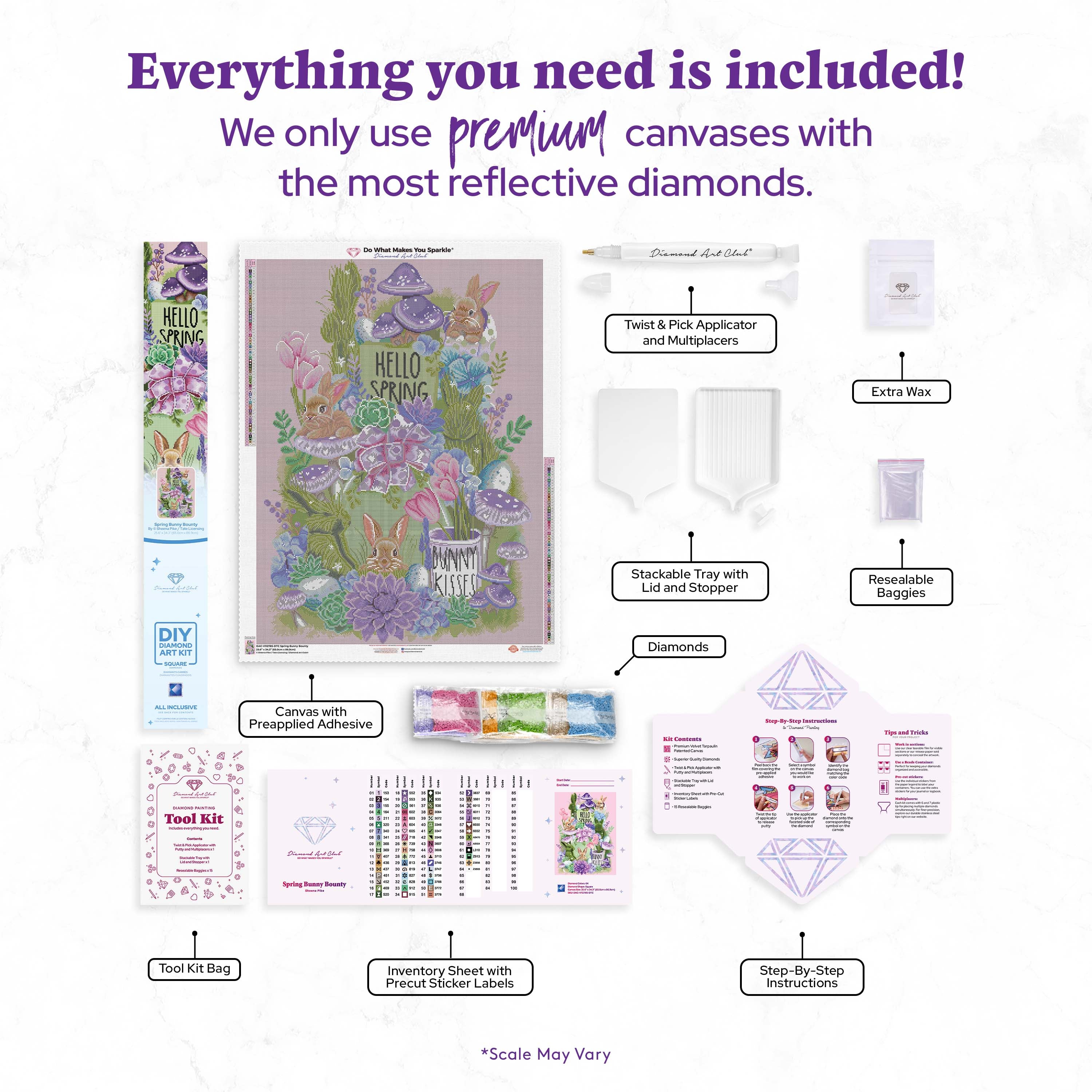 Spring Bunny Bounty – Diamond Art Club