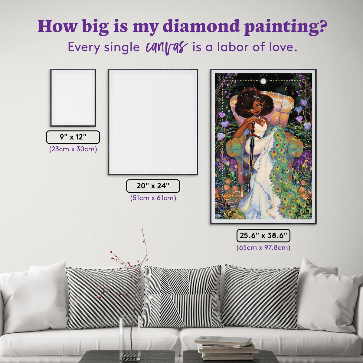 Diamond Painting Spring Fairy 25.6" x 38.6" (65cm x 97.8cm) / Square with 100 Colors including 4 ABs and 1 Special Diamond and 5 Fairy Dust Diamonds / 102,573