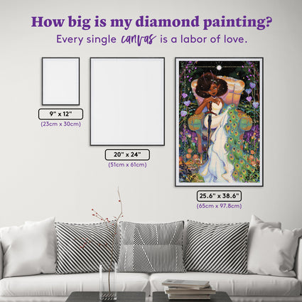 Diamond Painting Spring Fairy 25.6" x 38.6" (65cm x 97.8cm) / Square with 100 Colors including 4 ABs and 1 Special Diamond and 5 Fairy Dust Diamonds / 102,573