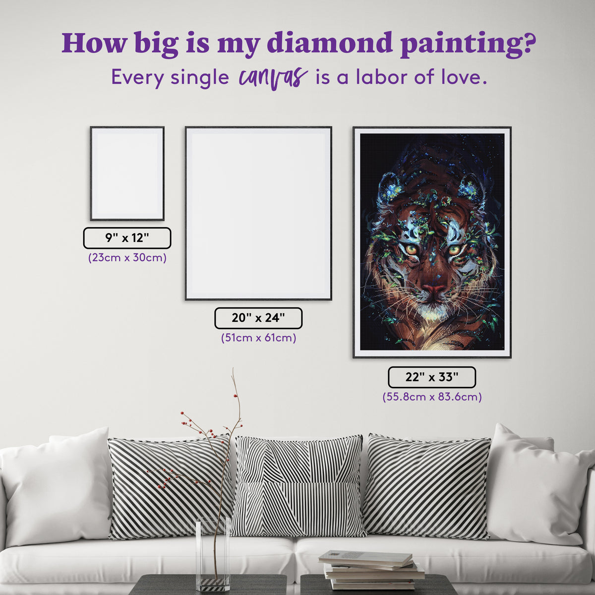 Diamond Painting Spring Keeper 22" x 33" (55.8cm x 83.6cm) / Square with 89 Colors including 3 ABs and 3 Fairy Dust Diamonds / 75,264