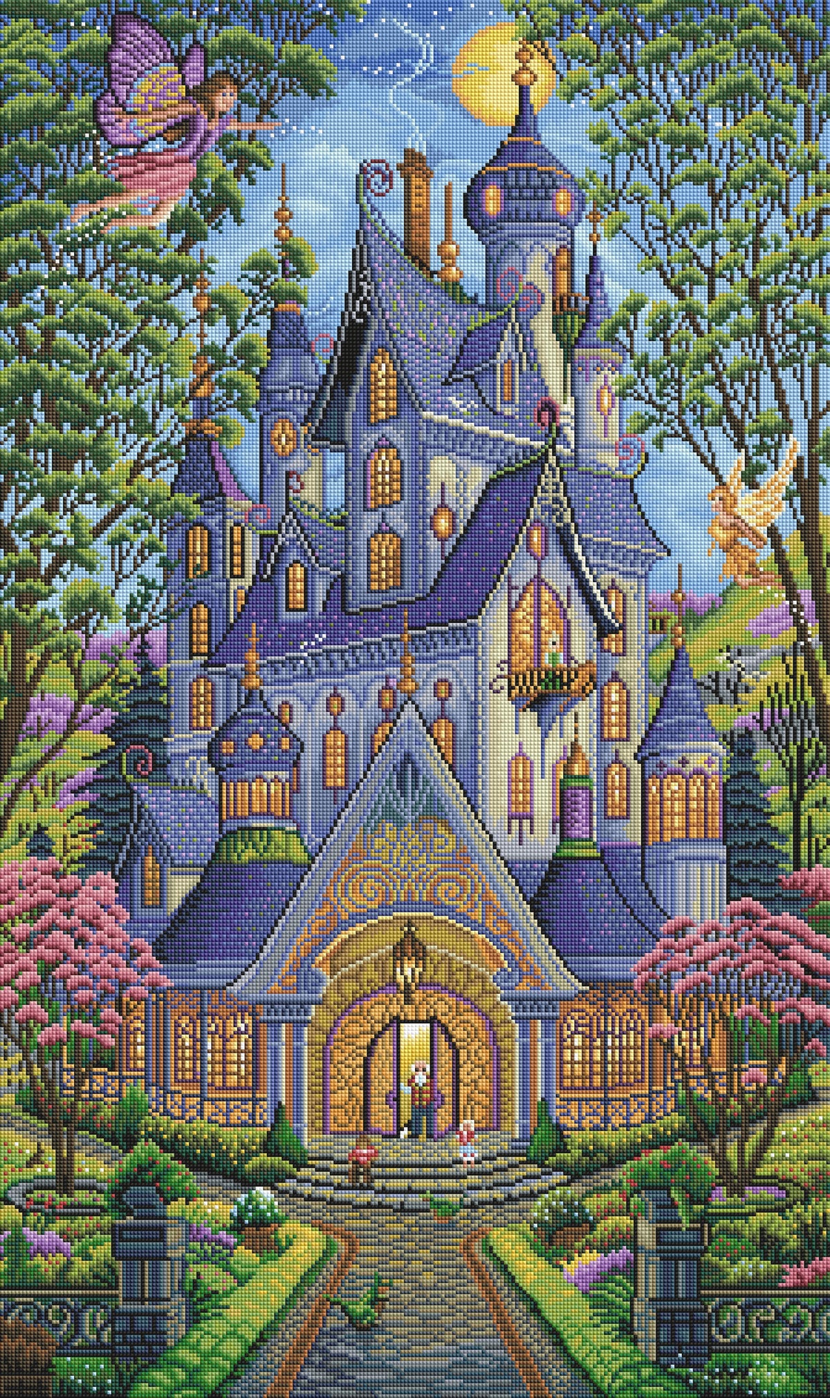 Diamond Painting Springtime Splendor 22" x 37" (55.8cm x 93.9cm) / Square with 60 Colors including 4 ABs / 84,448