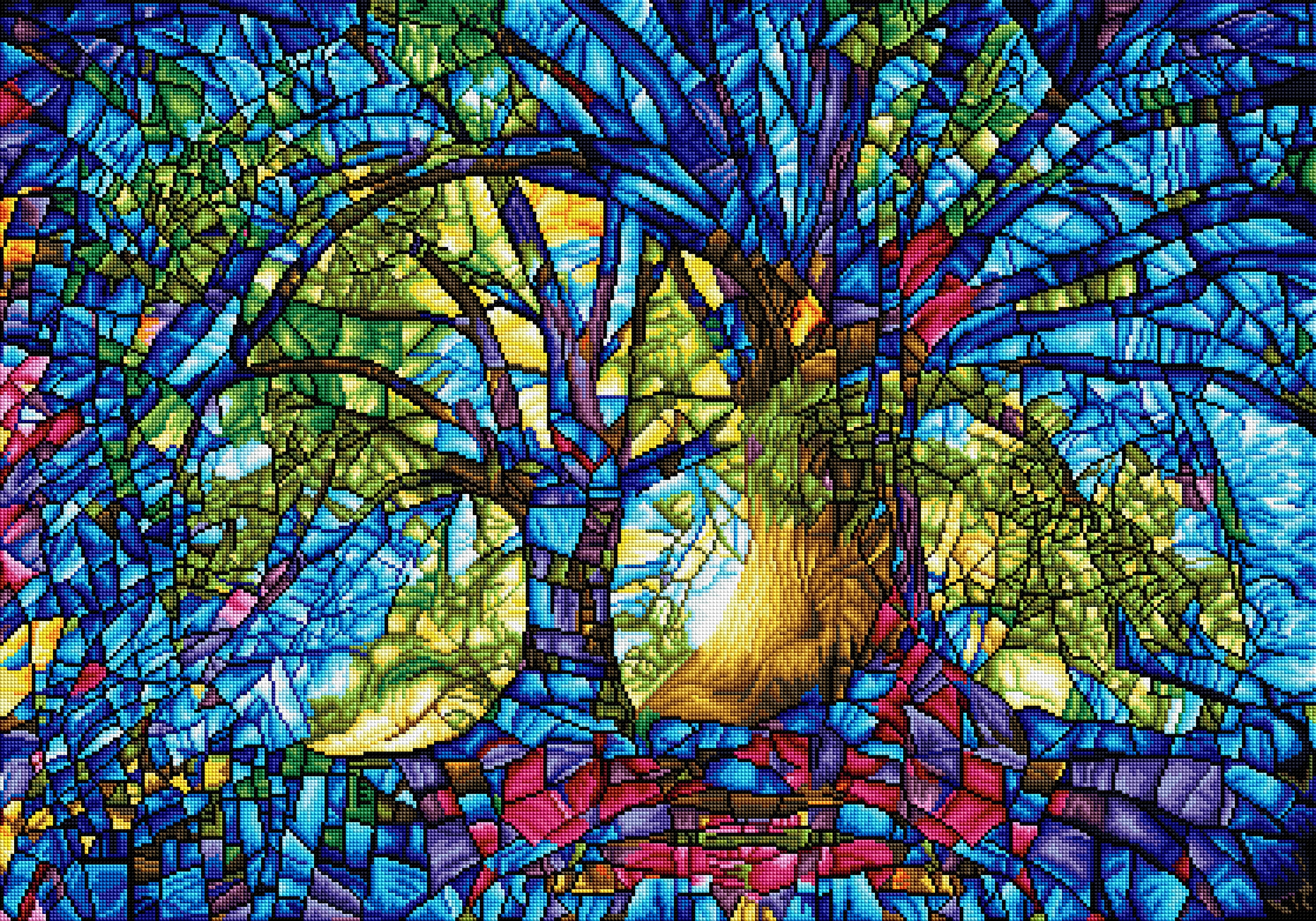 Stained Glass Trees – Diamond Art Club