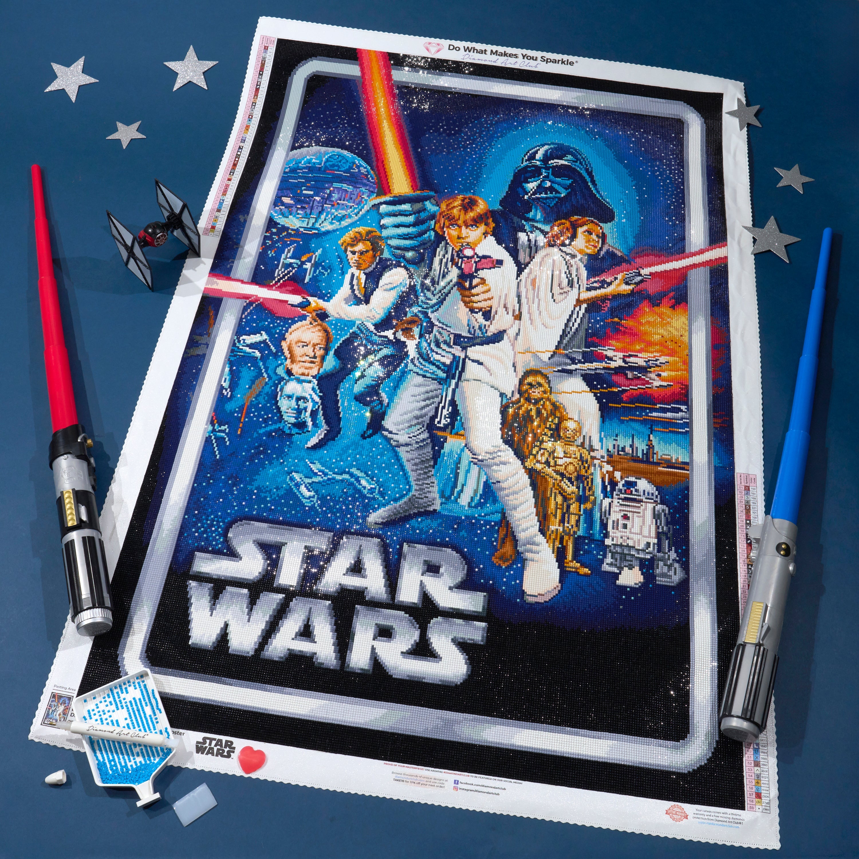 Star Wars™ Movie Poster Diamond Painting Kit – Diamond Art Club