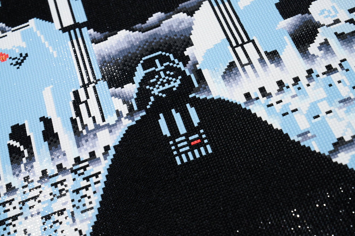 Diamond Painting Star Wars: The Empire Strikes Back 17" x 51" (42.8cm x 129.5cm) / Square with 19 Colors including 1 AB and 2 Fairy Dust Diamonds / 89,440