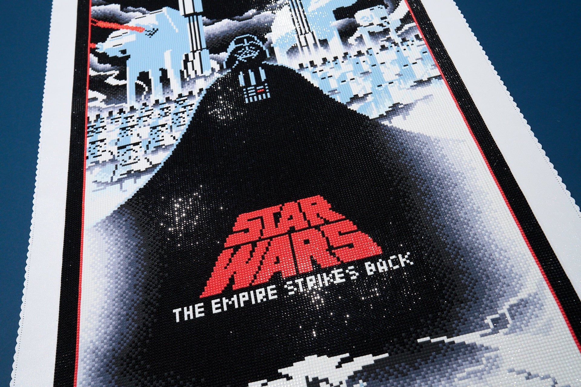 Diamond Painting Star Wars: The Empire Strikes Back 17" x 51" (42.8cm x 129.5cm) / Square with 19 Colors including 1 AB and 2 Fairy Dust Diamonds / 89,440