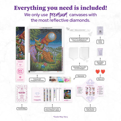 Kit Diamond Painting 5D Per Adulti - Quadro Con Diamanti Stellati, 12x16 Pollici - Foto 5