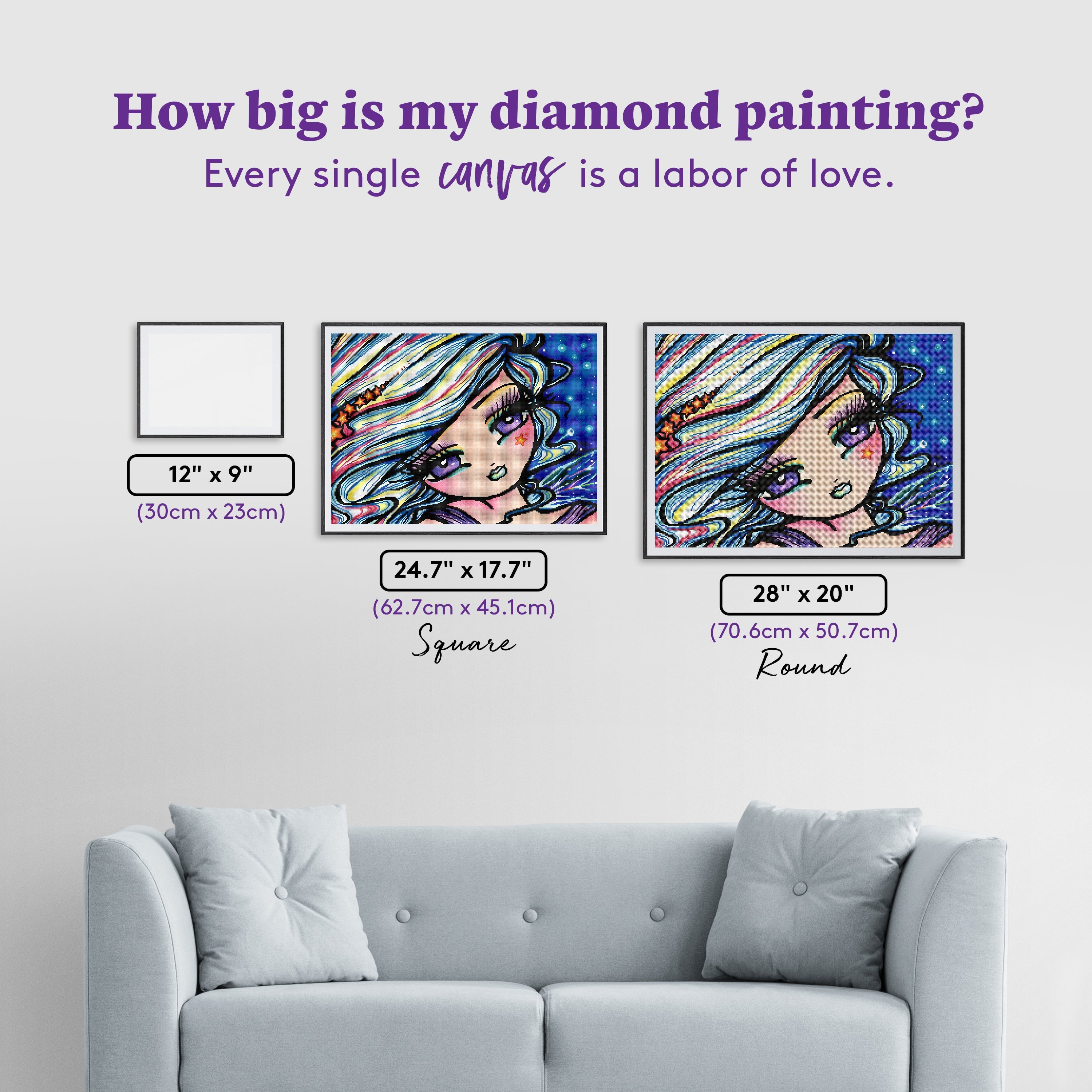 Crystal Art Starlight, 18x18cm Card Diamond Painting Kit