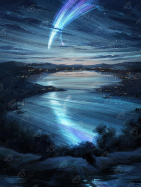 Diamond Painting Starry Sky 22" x 29" (55.8cm x 73.7cm) / Square with 50 Colors including 2 ABs and 3 Fairy Dust Diamonds / 66,304